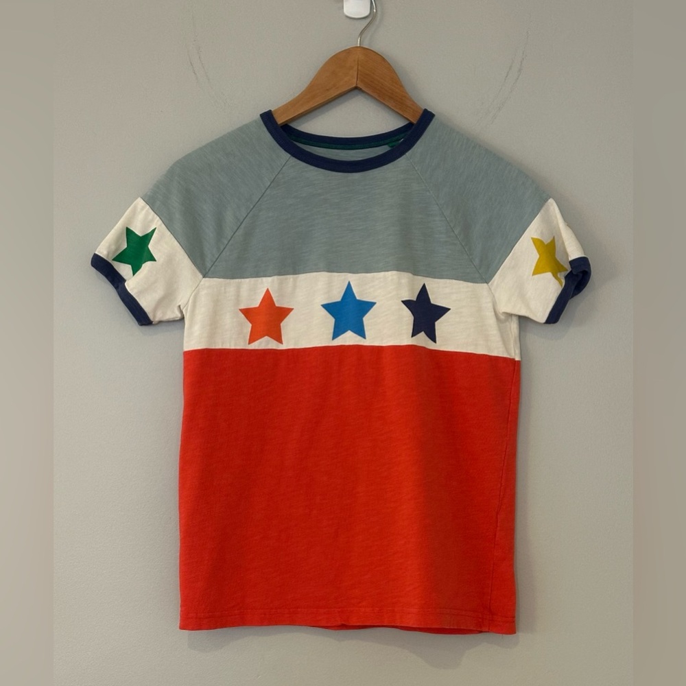 Boden Multicolor Star Short Sleeve Tee. Boys 11-12